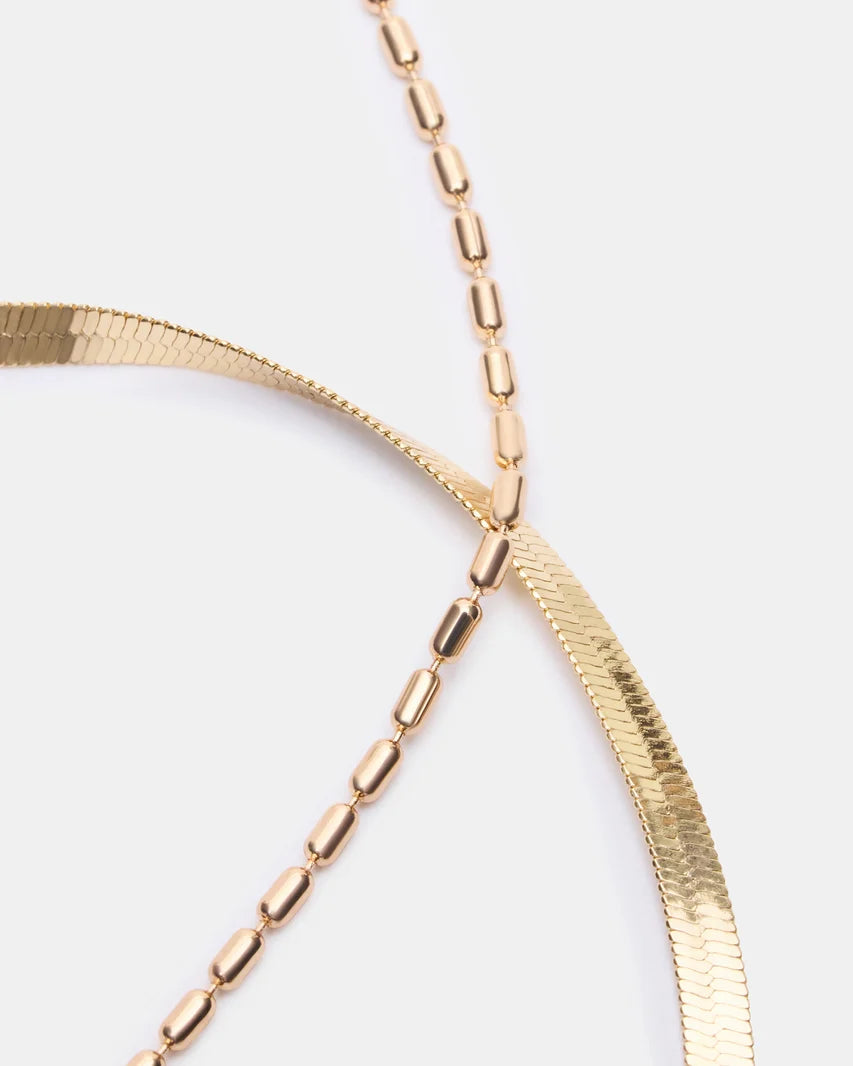 Herringbone Chain Anklet Set