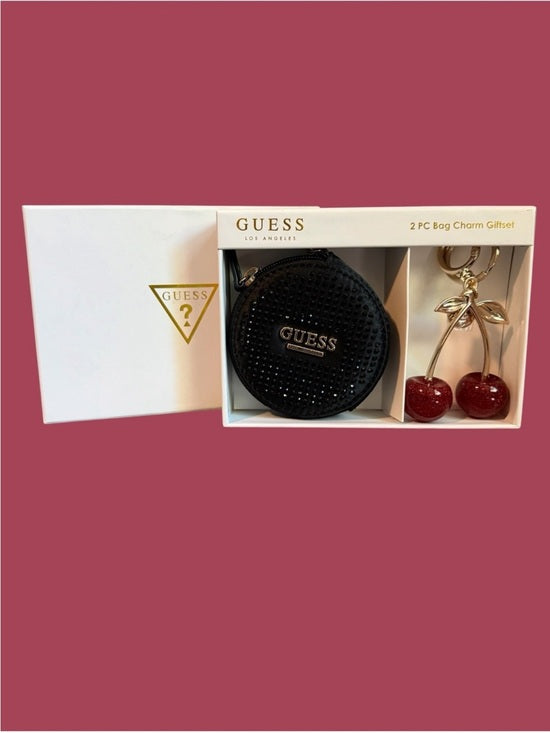 GUESS Glamour Black Metal Keyring