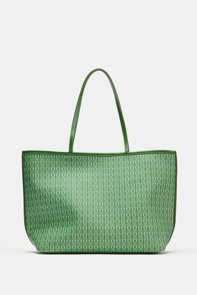 PRINTED TOTE SHOULDER BAG
