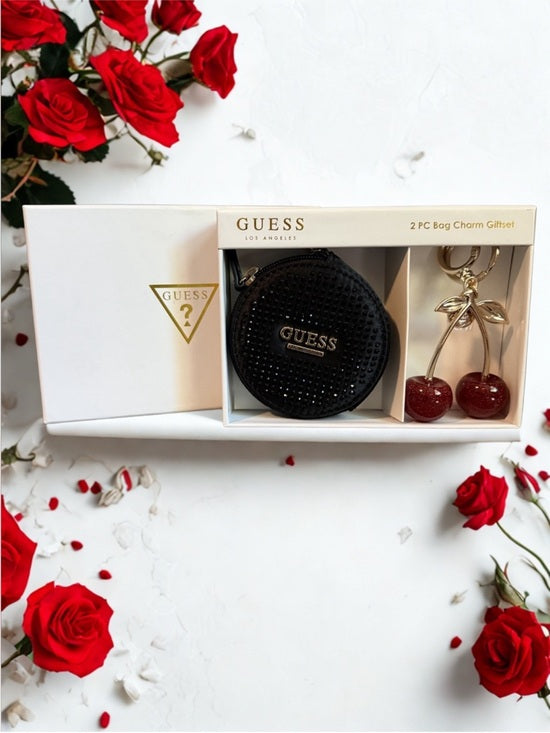 GUESS Glamour Black Metal Keyring