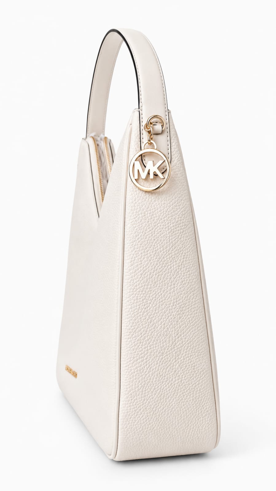 Nayla Medium Pebbled Leather Hobo Shoulder Bag