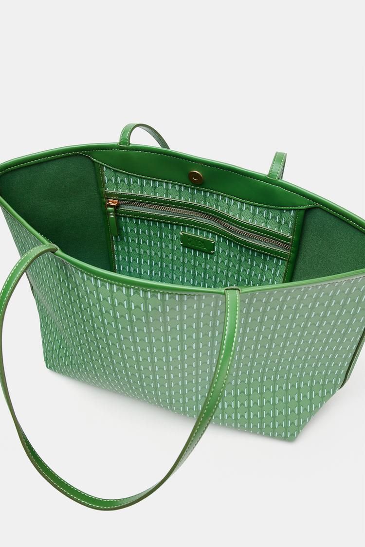 PRINTED TOTE SHOULDER BAG