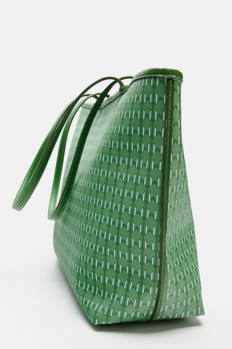 PRINTED TOTE SHOULDER BAG