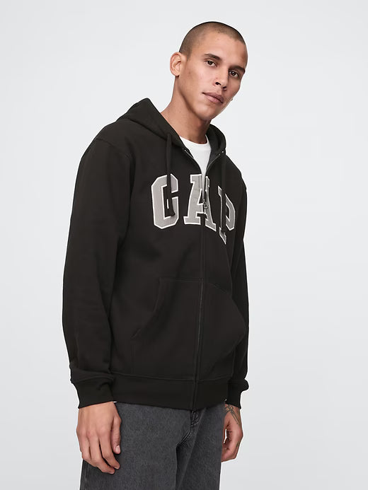 VintageSoft Arch Logo Full-Zip Hoodie