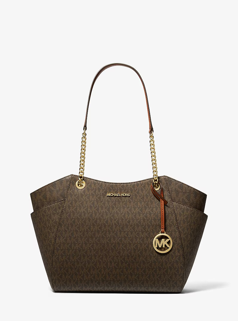 Michael Kors Jet Set Large Signature Logo Shoulder Bag
