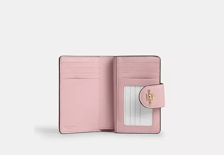 Medium Corner Zip Wallet In Signature Denim