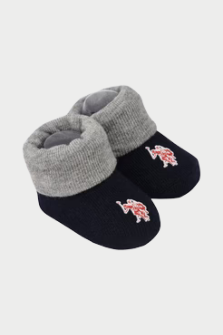 US POLO Baby 3 Piece Boxed Gifting Set in Light Grey Marl