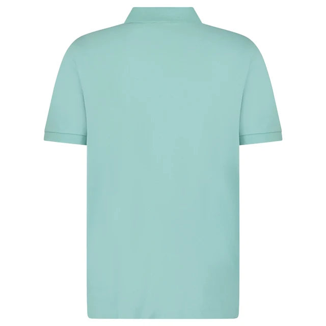 Polo Ralph Lauren Cotton Mesh Custom Slim Fit Polo Shirt in Celadon