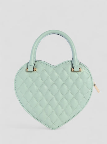 Green atabey mini heart bag