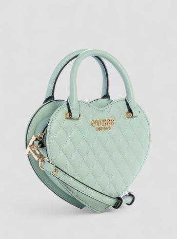 Green atabey mini heart bag