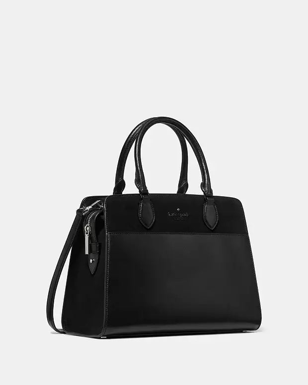 Madison Suede Medium Satchel