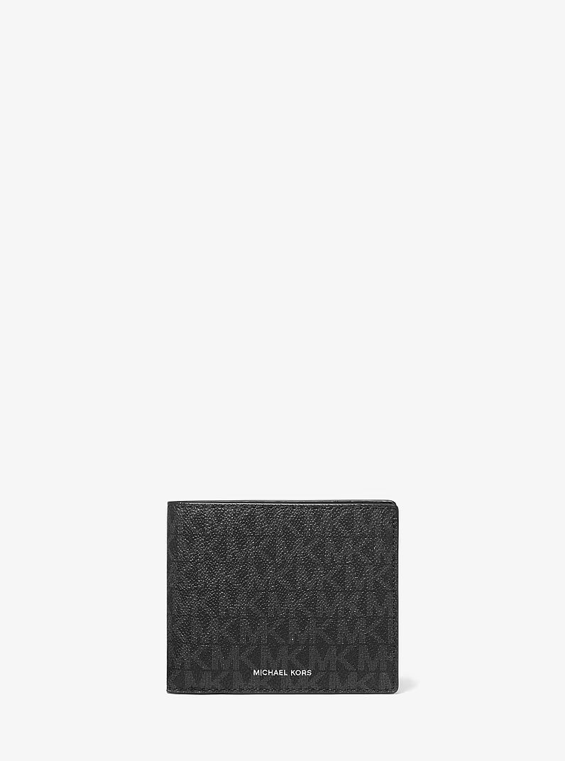 Michael Kors Outlet Cooper Logo Billfold Wallet With Coin Pouch